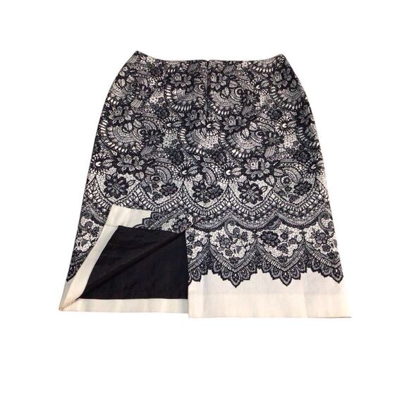 Talbots 2 Floral Cotton Pencil Skirt - Picture 3 of 8